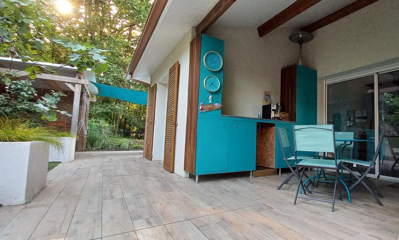 Chambre Chez L'Habitant Avec Spa Et Petit-Dejeuner En Lisiere De Foret Le Teich Exterior foto