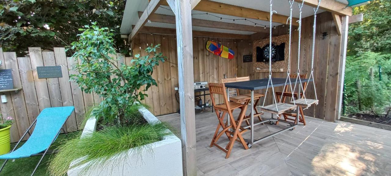 Chambre Chez L'Habitant Avec Spa Et Petit-Dejeuner En Lisiere De Foret Le Teich Exterior foto