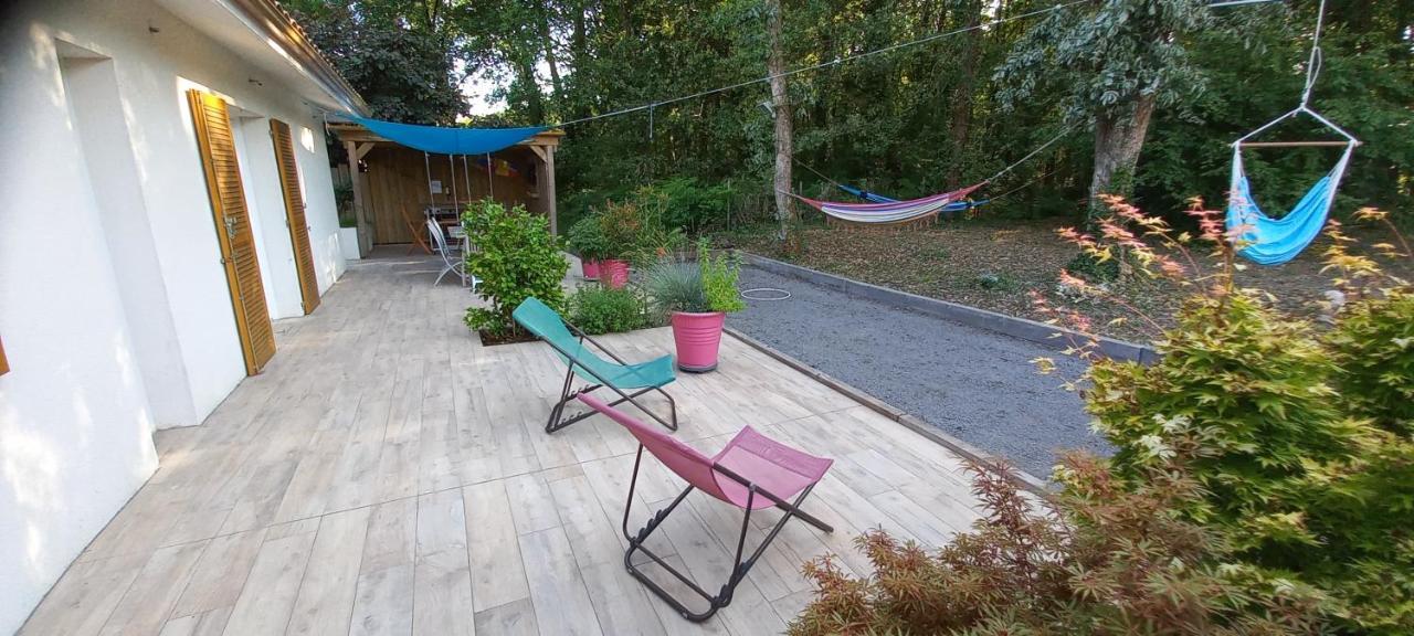 Chambre Chez L'Habitant Avec Spa Et Petit-Dejeuner En Lisiere De Foret Le Teich Exterior foto